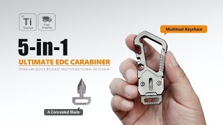 The KeySnap｜Titanium EDC Multitool Keychain Carabiner [upl. by Enifesoj]