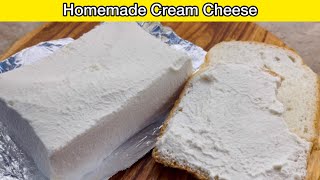 Homemade Cream Cheese Recipe by Minashome  How to Make Cream Cheese  minashome [upl. by Antonetta]