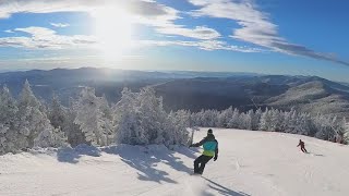 Stowe Vermont  Top to Bottom  Bluebird Insta360 4K 122024 [upl. by Brightman]