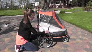 Innopet Sporty Trailer buggy en fietskar in 1 met luchtbanden [upl. by Yobybab]