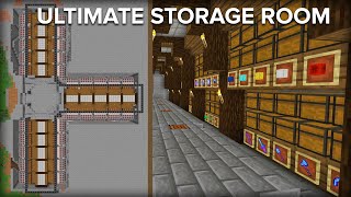 Minecraft Storage Room with Automatic Sorting System  2 Million Item Capacity [upl. by Digdirb]