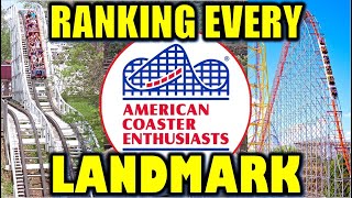 Ranking EVERY ACE Landmark American Coaster Enthusiasts [upl. by Cook]