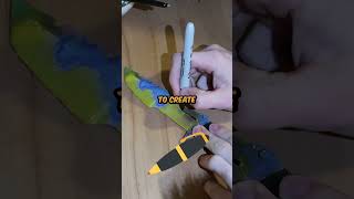 I 3d PRINTED and HYDRODIPPED a sus CS2 knife [upl. by Nosreme]