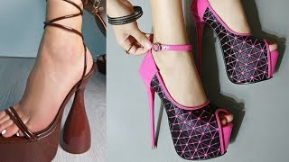 Chic Strides The Allure of High Heel shoe sandal Elegance [upl. by Noraha]