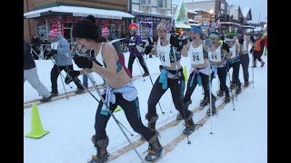 2019 Birkie Giant Ski in downtown Hayward [upl. by Krissie297]