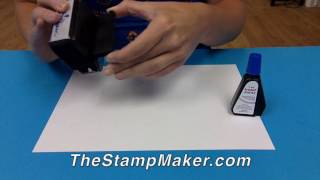 How to ReInk or Refill a Trodat SelfInking Stamp [upl. by Lubba122]