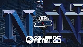 No 4 Notre Dame Needs SecondHalf Comeback to Beat Navy CFB 25 Dynasty [upl. by Lamahj]