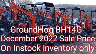 GroundHog Equipment Sale on BH14G Mini Excavator [upl. by Anonyw]