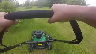 Certified Briggs and Stratten 500e 140CC 3in1 Push Lawn Mower Review [upl. by Nahguav95]