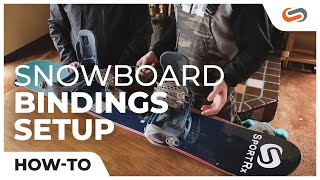 How to Setup Your Snowboard Bindings with SnowBoardProCamp  SportRx [upl. by Remo]