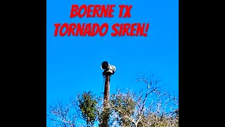 Boerne TX TORNADO Siren Test LISTEN [upl. by Eidur949]