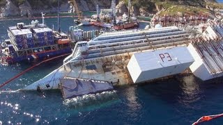 Cleaning Up Costa Concordias 180000Ton Ruins [upl. by Neirod]