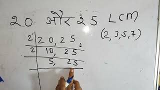 20 aur 25 ka lcm  lcm hcf  Questions  Surendra khilery  Hindi [upl. by Llevel]