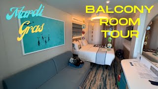 CARNIVAL MARDI GRAS BALCONY STATEROOM TOUR 15469 [upl. by Buell]