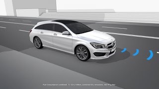 CLA Shooting Brake PRESAFE® system  MercedesBenz original [upl. by Sadinoel]