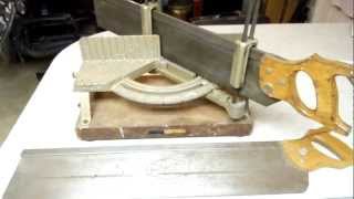 Antique Craftsman Miter Box amp Saw [upl. by Brodie]