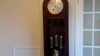 WESTMINSTER CHIME LONGCASE GRANDFATHER CLOCK [upl. by Nic464]