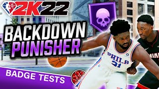 NBA 2K22 Best Finishing Badges 2K22 Post Moves Tips  Backdown Punisher Badge [upl. by Norraa494]