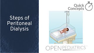 Steps of Peritoneal Dialysis by S Su  OPENPediatrics [upl. by Shuma293]