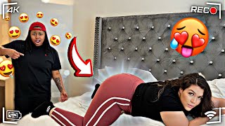 ARCHING MY BACK 💦 IN FRONT OF MY GIRLFRIEND TO SEE HOW SHE REACTS SHE PUT IT ON 😱💦 LGBT [upl. by Tucker]