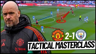 How Ten Hags GENIUS tactic DEFEATED Man City Man United 21 Man City [upl. by Levi]