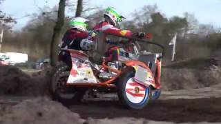 Sidecarcross training Reusel 28 januari 2017 [upl. by Mandel]