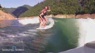 How to Wakesurf 101  Tandem Wakesurfing [upl. by Goodson]