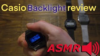 ASMR Showcase  Casio Backlight comparison  LED and Illuminator [upl. by Hartmann]