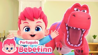 Canção do TRex 🦖  EP46  Cante Junto com Bebefinn  Bebefinn em Português  Canções Infantis [upl. by Lynea]