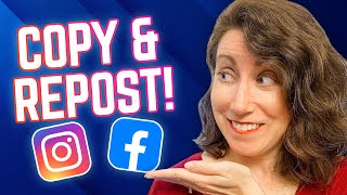 How to Repost on Your Facebook amp Instagram Business Pages [upl. by Aniratak]