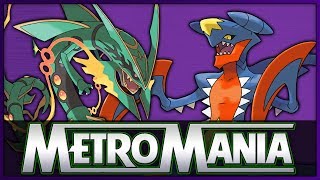 MetroMania Season 5 Heat 1  Mega Rayquaza vs Mega Garchomp  Mega Pokémon Metronome Battle [upl. by Natsirhc189]