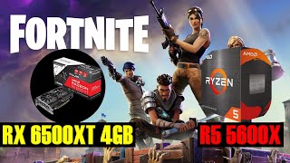 RYZEN 5 5600X  RX 6500XT 4GB  FORTNITE Competitive Settings 1080p [upl. by Drogin]