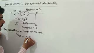 Conversion of Galvanometer into Ammeter Class 12 Physics Nadeem Sir [upl. by Noelc]