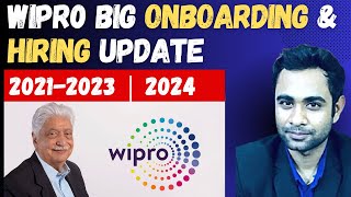 🚨Wipro Big Onboarding amp Hiring Update  Batch 20212023  2024 [upl. by Winthrop987]