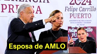 En la Conferencia Mañanera la Esposa de AMLO Deja a Todos en Shock [upl. by Trill]