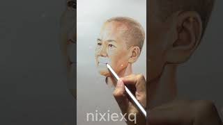 Tranh chân dung sư cô Tịnh Ý coloredpencil handdrawing portrait bhikkhuni art artdrawing [upl. by Noira965]