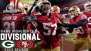 Green Bay Packers vs San Francisco 49ers Game Highlights  NFL 2023 Divisional Round [upl. by Bottali]