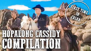 Hopalong Cassidy Compilation  COLORIZED  Edgar Buchanan  Full Western Series [upl. by Adnauqaj]