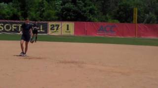 Angela Tincher Pitching to Katie Cochran in Practice [upl. by Tare]