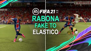 FIFA 21 RABONA FAKE to ELASTICO Tutorial  PS4 amp Xbox [upl. by Ahsilet]