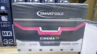 Smart Gold 24 Inch LED TV  Unboxing amp Review [upl. by Ynahirb]