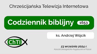 Codziennik biblijny Słowo na dzień 23 września 2024 r [upl. by Haswell]