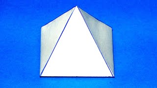 Como hacer una pirámide cuadrangular Rápido y fácil  Quadrangular pyramid [upl. by Etteniuq]