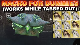 BANNABLE Solo Exotic Class Item Macro Chest Farm While Tabbed Out Destiny 2 Final Shape [upl. by Melleta]