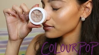 Colourpop Metallics  Churro Highlighter Review  Kryssy M [upl. by Aredna]