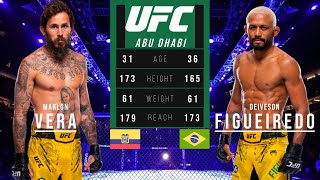 MARLON VERA vs DEIVESON FIGUEIREDO FULL FIGHT UFC ABU DHABI [upl. by Lehrer988]