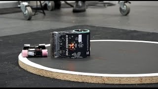 Mini Sumo at Robotex 2016 24 Dec in Tallinn Estonia [upl. by Anuahsat]