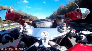 Ducati 848 SBK full termignoni max speed and wheeling [upl. by Lerat]