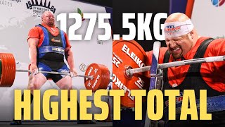 The HIGHEST TOTAL of ALL TIME  Blaine Sumner 12755kg Total  IPF Worlds 2019 [upl. by Zurkow]