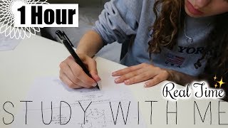 Real Time Study with Me  Exam Season ✍️ Motivation to Revise for 1 Hour [upl. by Saihttam360]